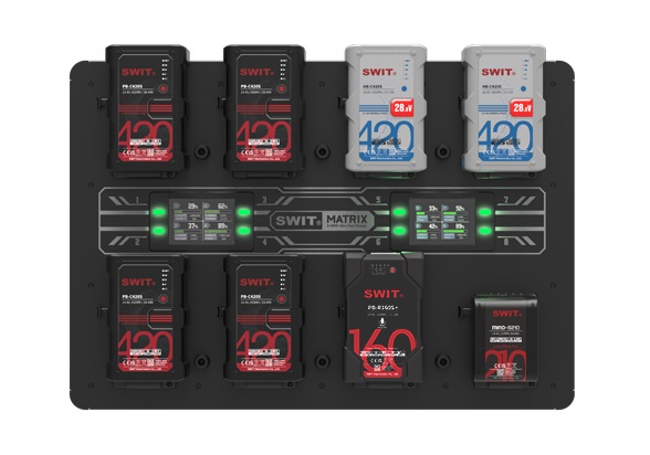 MATRIX-S8 8×100W Ultra fast V-mount Wall Charger