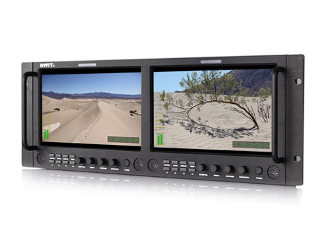 M-1093F, Dual 9-inch Full HD SDI/HDMI Rack LCD Waveform Monitor